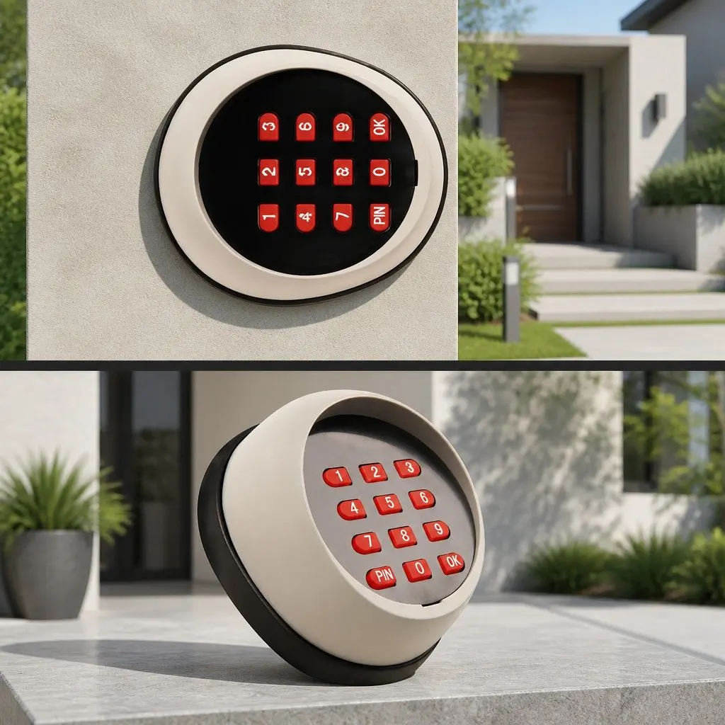 Wireless Gate Opener Control Keypad Remote Access System White 5-10m Range