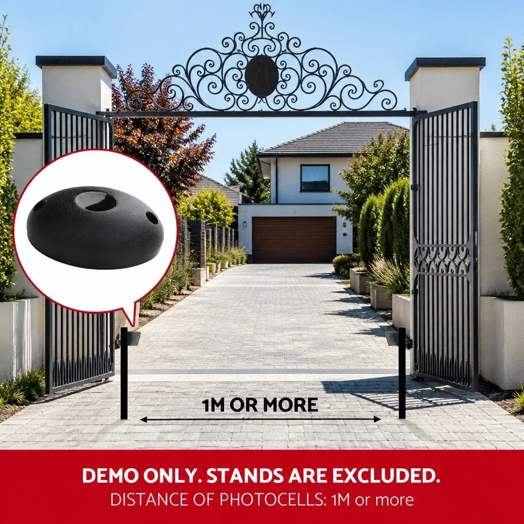 Infrared Photocell Sensor for Swing Sliding Gate Door 20M White