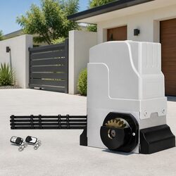 Automatic Sliding Gate Opener Motor Kit 4M 1800kg Heavy Duty 230V AC