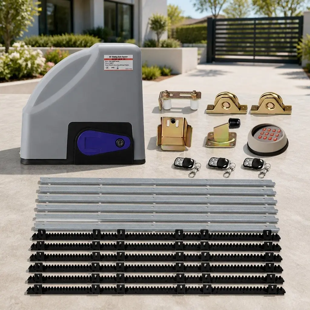 Electric Sliding Gate Opener with Remote Controls
