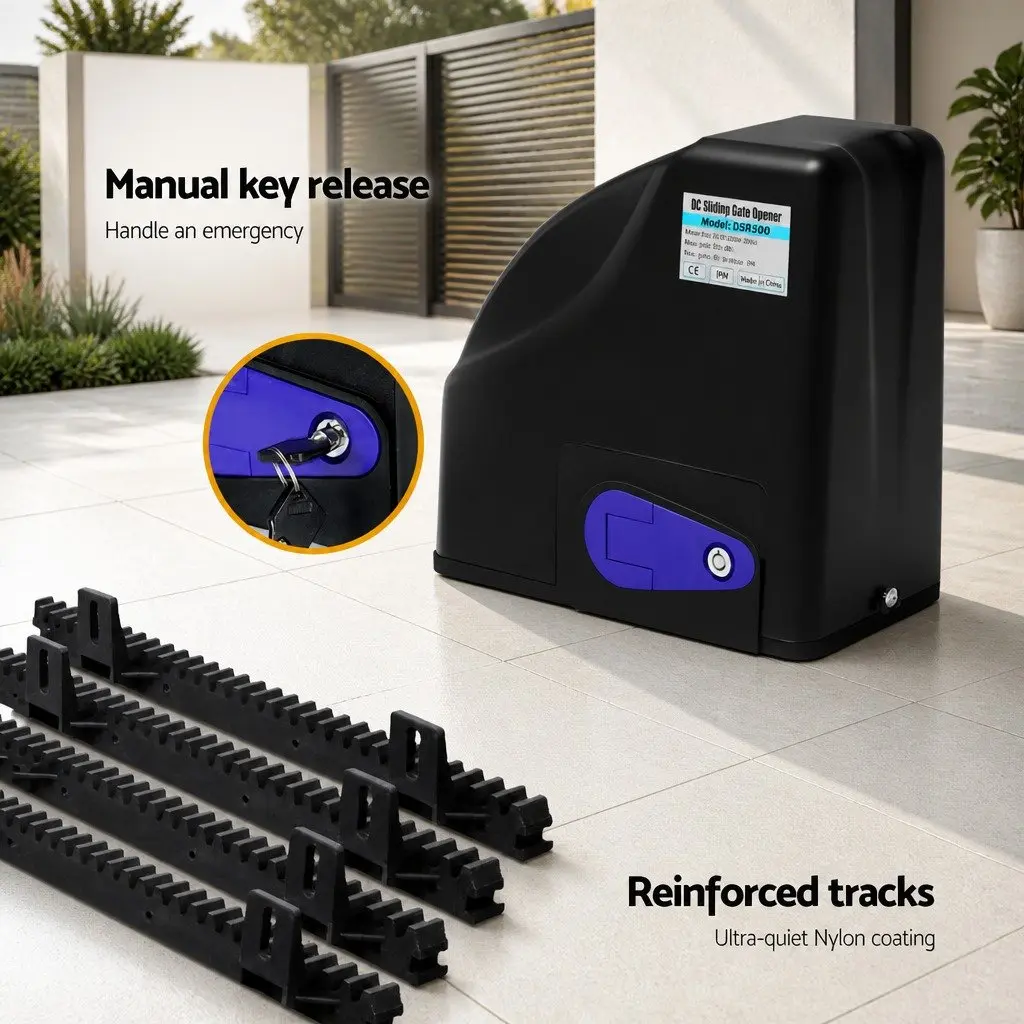 Automatic Sliding Gate Opener with Solar Power