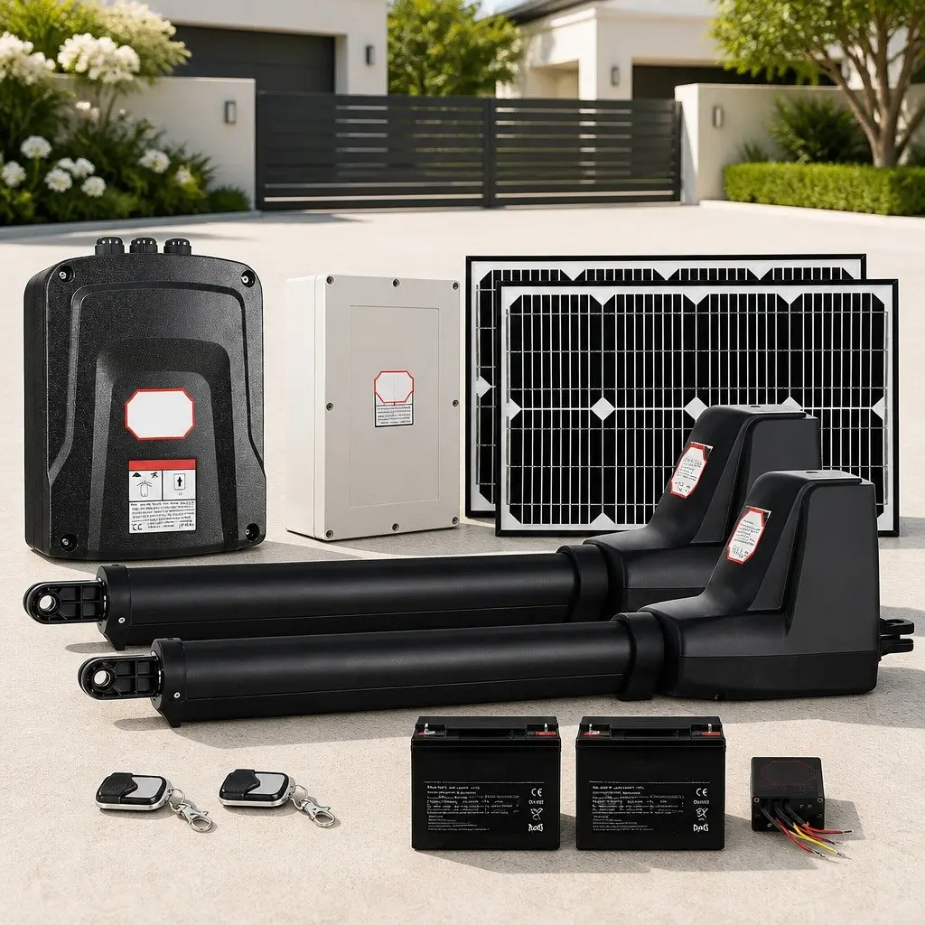 Solar Dual Swing Gate Opener for Home Security