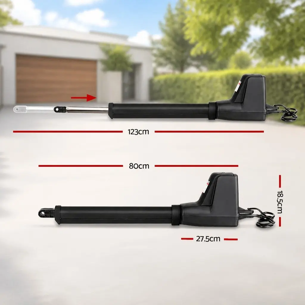 Solar Powered Gate Opener Auto Electric Remote Control 800kg Swing Fence System