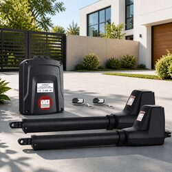 Electric Double Swing Gate Opener Remote Control Kit 800kg Automatic System
