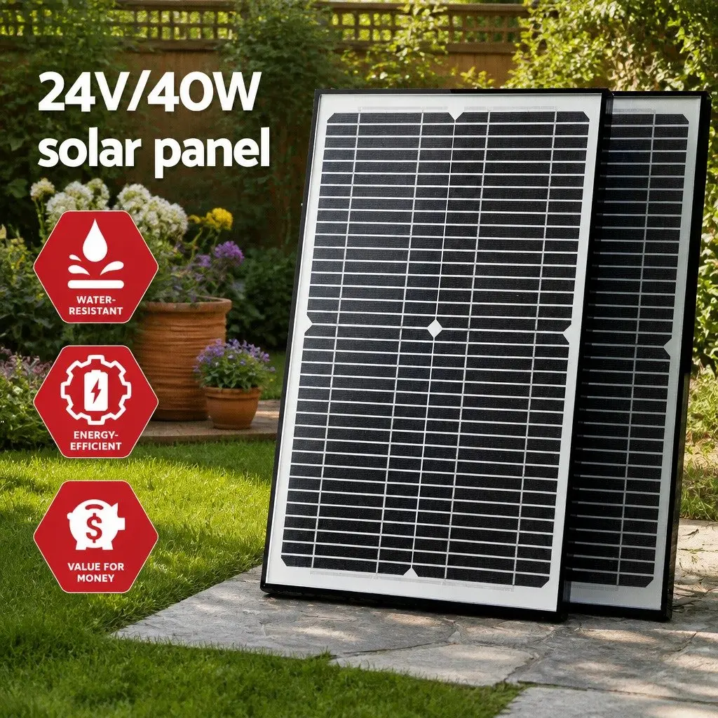 Solar Powered Automatic Gate Opener 40W Heavy Duty Electric Single Swing Control