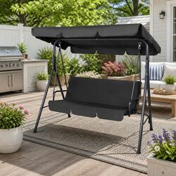 Reliable Outdoor Swing Chair with Canopy for Leisure