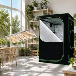 220W LED Quantum Board Grow Tent System 120x120x200cm