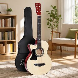 Affordable 38 Inch Left Handed Acoustic Guitar with Great Value