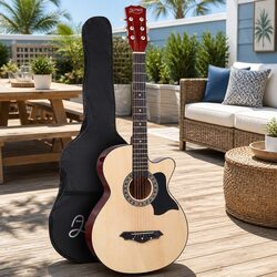 Value-Packed 38 Inch Acoustic Guitar with Accessories