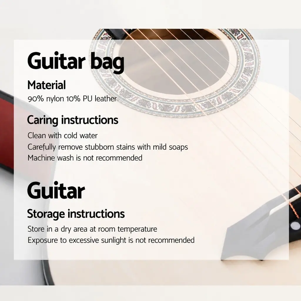 38 Inch Acoustic Guitar Cutaway Full Size Natural Wood