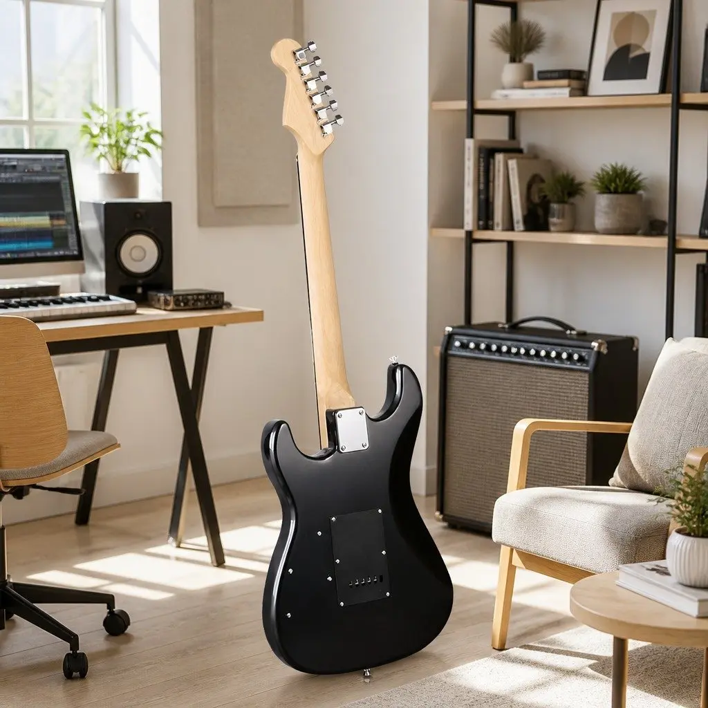 Electric Guitar Amplifier Combo Set 20W Blue Beginner Music Instrument