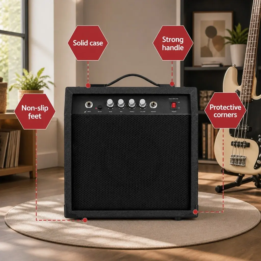 Electric Guitar Beginner Kit 47 Inch Red and White with 40W Amplifier Stand Strap Picks