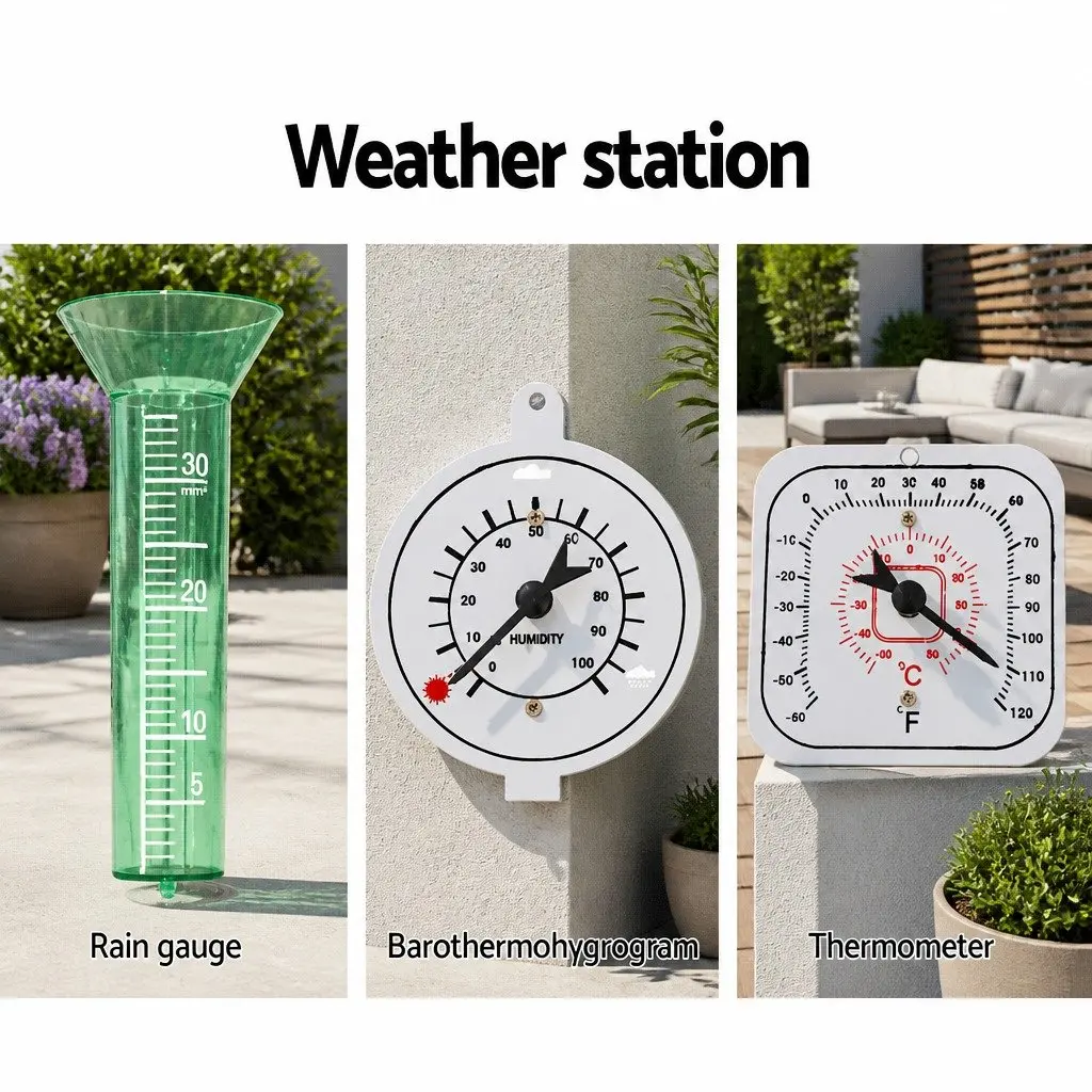 4FT Weather-Resistant Garden Windmill with Accessories