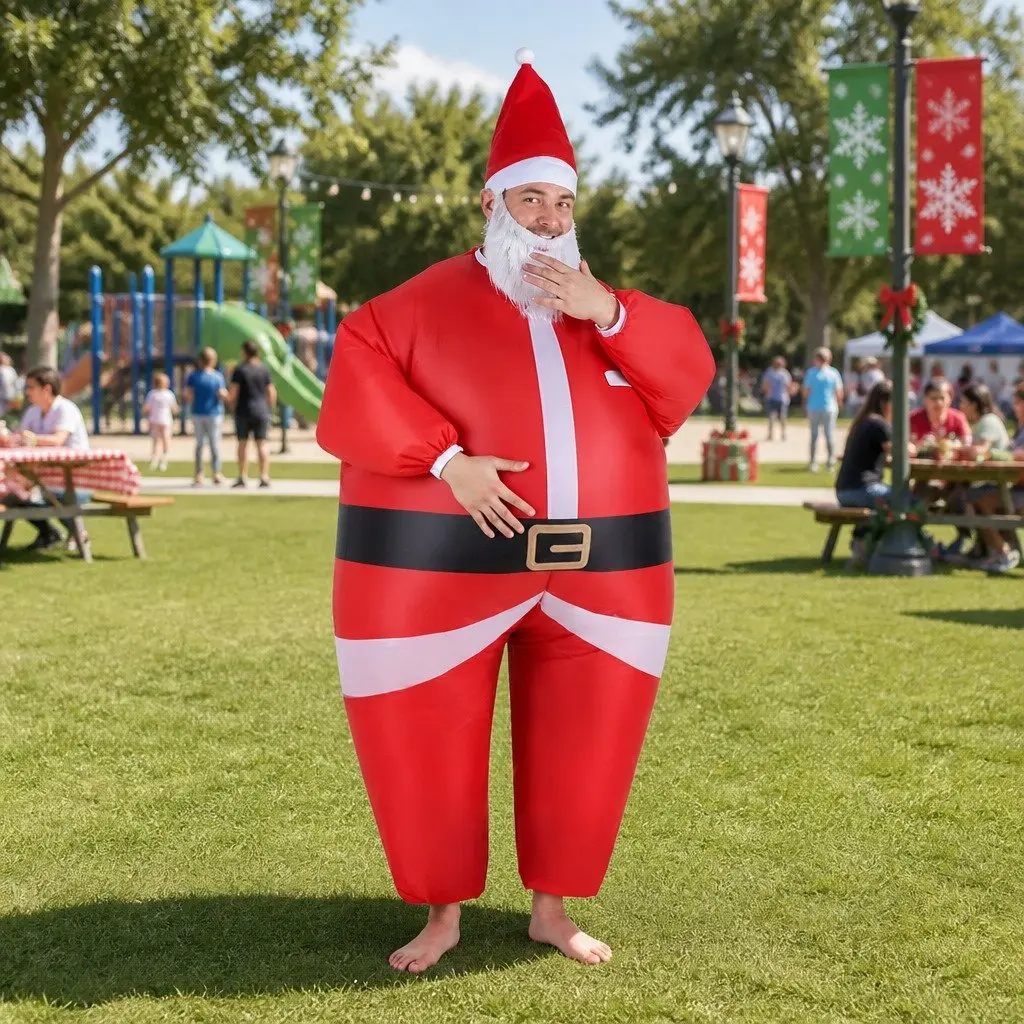 Inflatable Santa Claus Costume for Adults