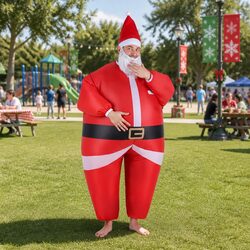 Comfortable Inflatable Santa Claus Costume for Adults