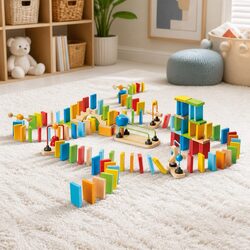 Dynamo Dominoes Set 107pc - Safe, Engaging, and Fun