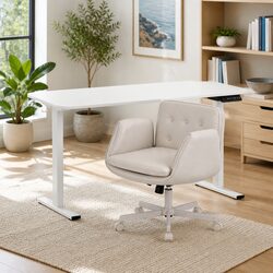Reliable Electric Desk and Ergonomic Office Chair Set