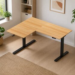 Reliable L-Shape Electric Standing Desk with Key Features