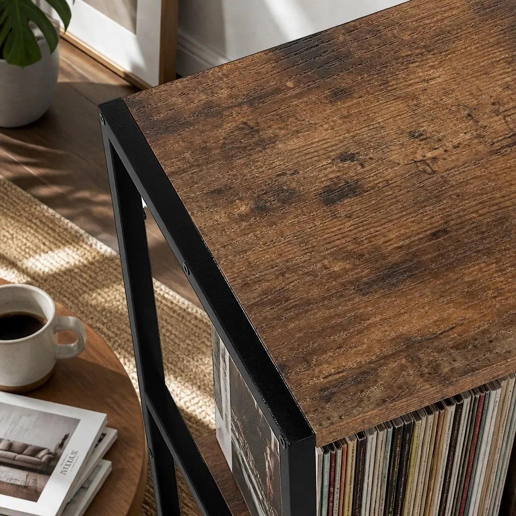 3-Tier Record Player Stand Vinyl Storage Cabinet Turntable Display Shelf Up to