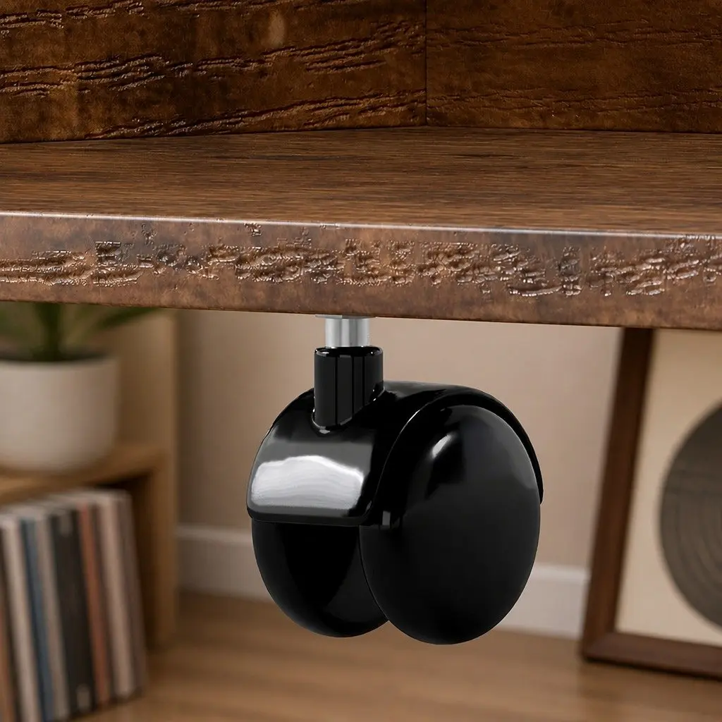 4-Tier Vinyl Record Player Stand Storage Rack Holder Display Cabinet Up to 100