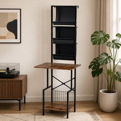 Tall Vinyl Record Player Stand Storage Rack Turntable Display Shelves 200 Albums