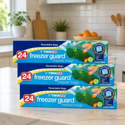 Freezer Guard Storage Bags 24pk x3 - Practical and Reliable
