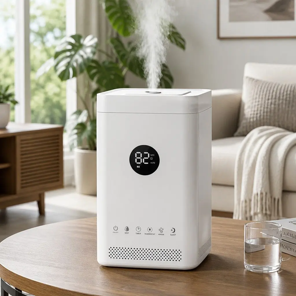 Ultrasonic Humidifier Air Purifier Auto Humidity Control 3.5L White