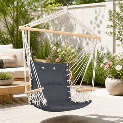 Warm and Practical Hanging Hammock Chair with Armrest