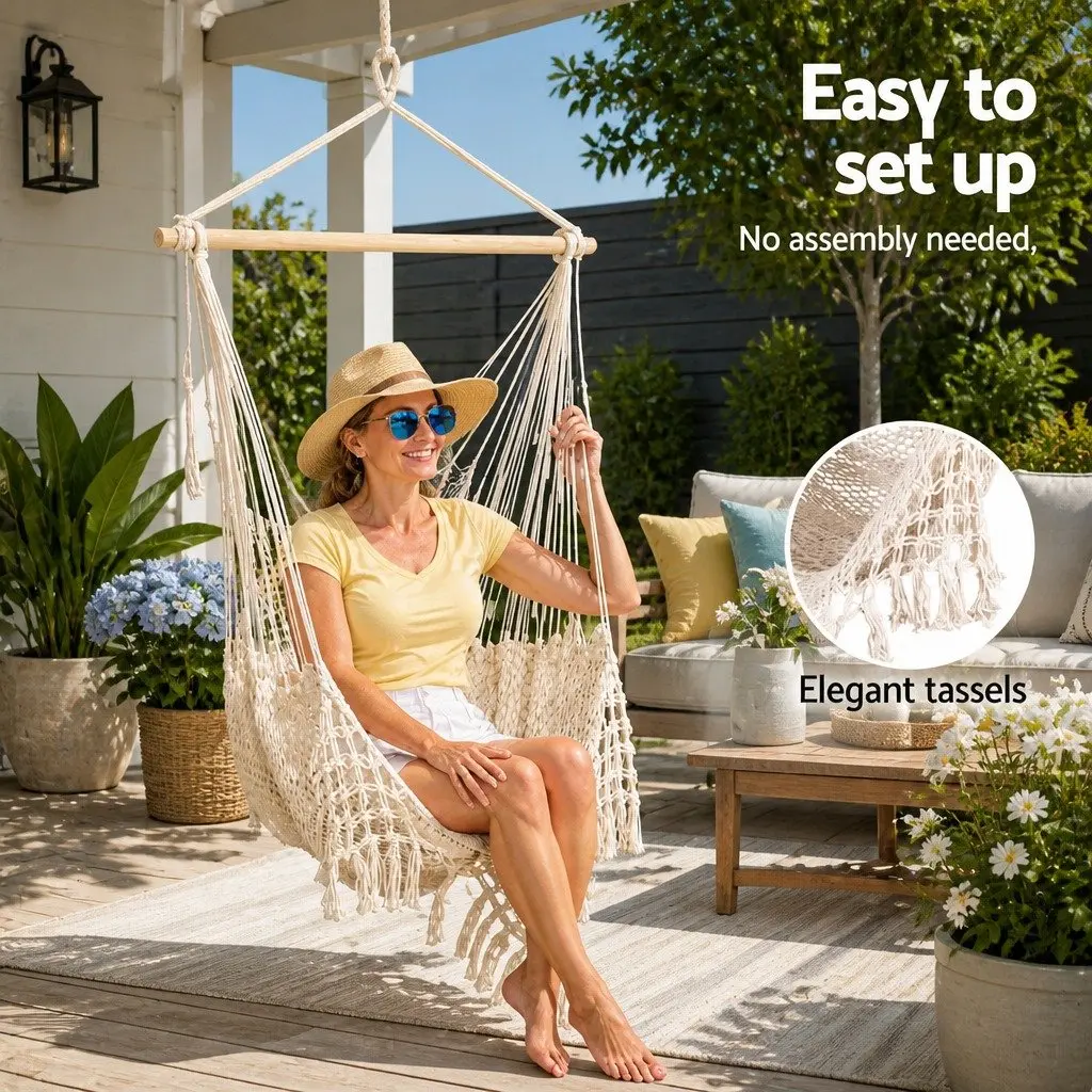 Hammock Chair, Easy Setup and Relaxation