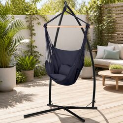 Value-Packed Hammock Chair with Steel Stand