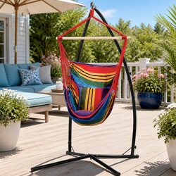 Rainbow Hammock Chair: Comfortable, Durable, and Functional
