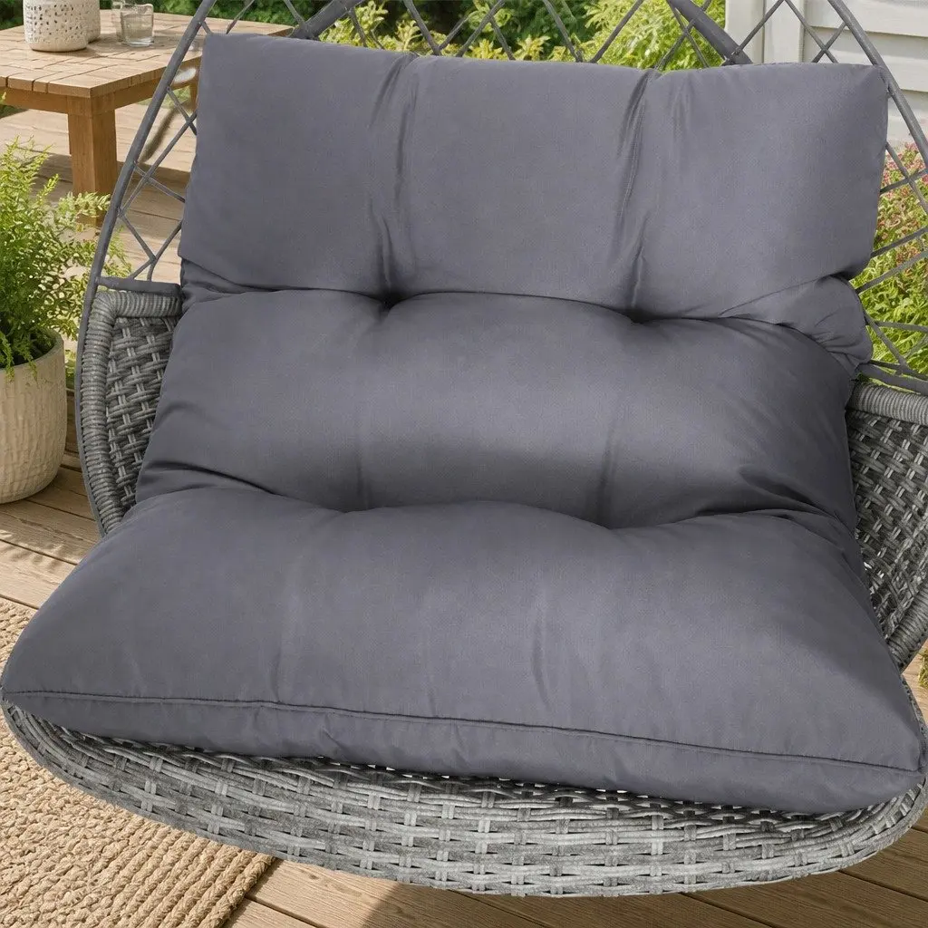 Hanging Egg Pod Chair Wicker Swing Outdoor Garden Relaxation Seat with Stand