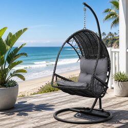 Reliable Hanging Egg Swing Chair with Stand