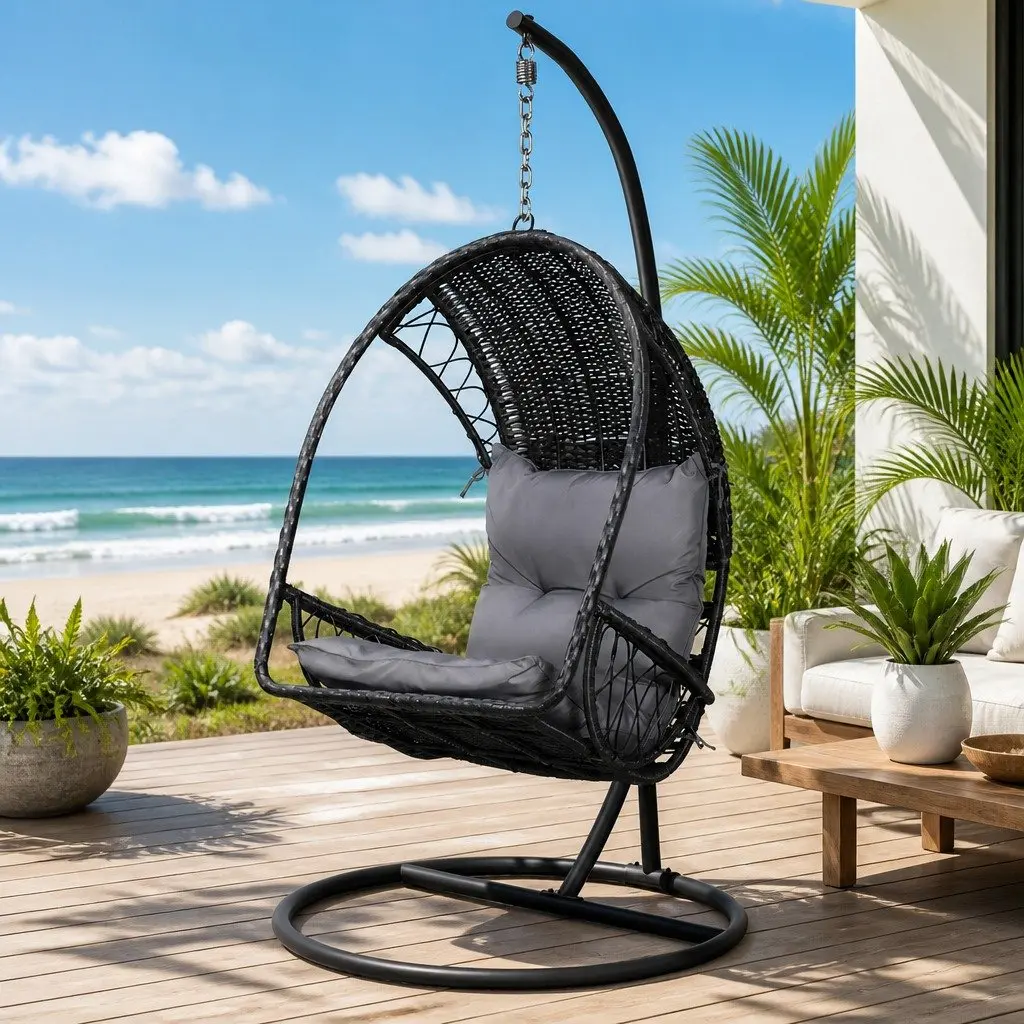 Hanging Egg Swing Chair with Stand
