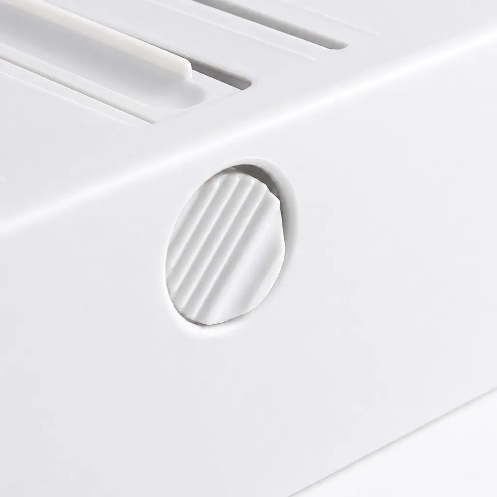 Wall Mounted Kitchen Rack Paper Towel Holder Foil Plastic Wrap Dispenser White