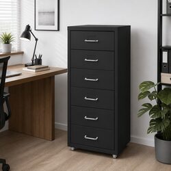 Reliable 6 Drawer Filing Cabinet for Document Storage