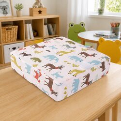 Comfortable Kids Chair Cushion in Baby Pink