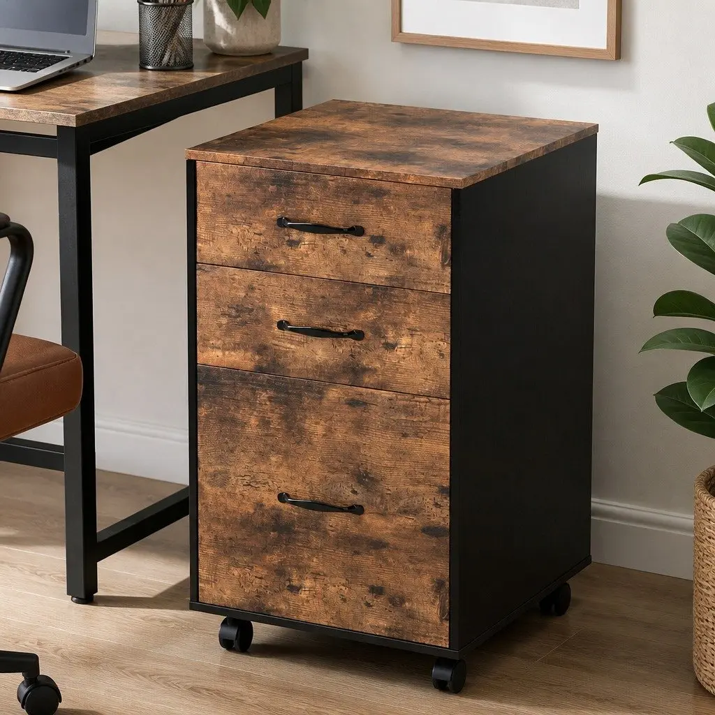 Mobile Filing Cabinet with Storage Solutions