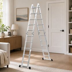 Multi-Purpose Folding Ladder Aluminium Heavy-Duty 150kg Load Capacity Home