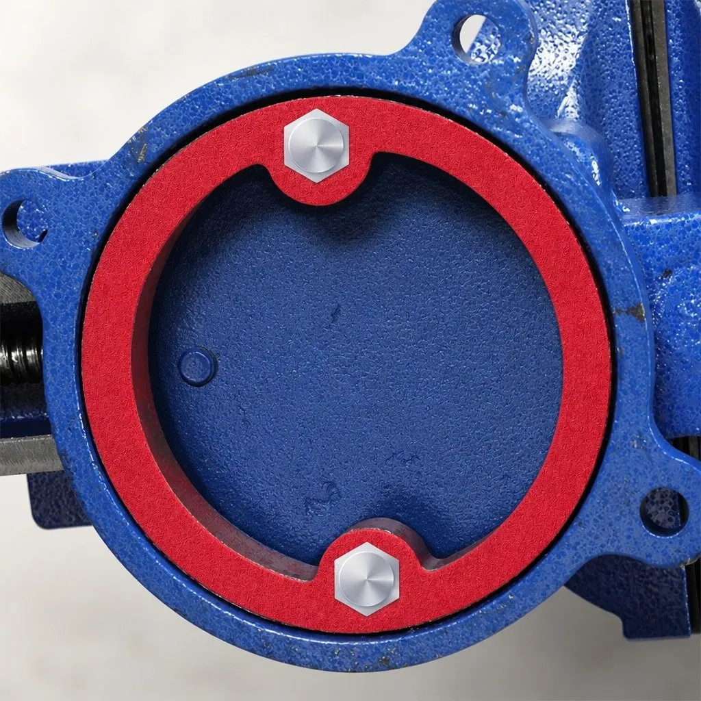 Bench Vice Anvil 200mm Swivel Base Cast Iron Clamping Woodworking Tool Blue