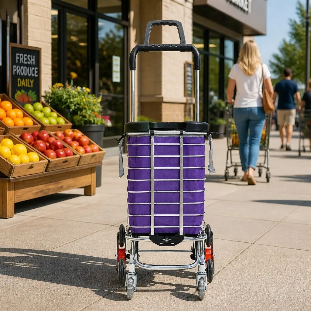 Foldable Shopping Cart for Easy Grocery Transport