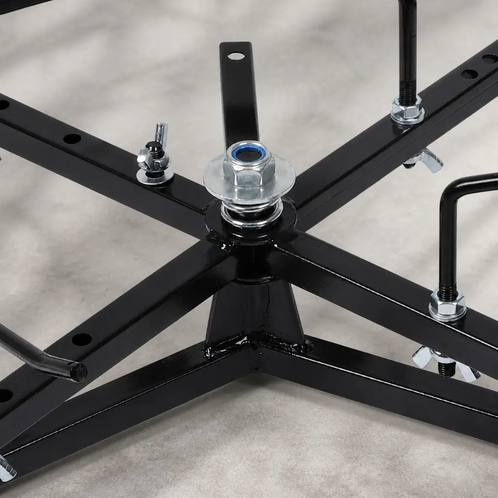 Wire Spinner Dispenser Heavy Duty Cast Iron Adjustable Brake 360 Degree Rotatable Disk Black