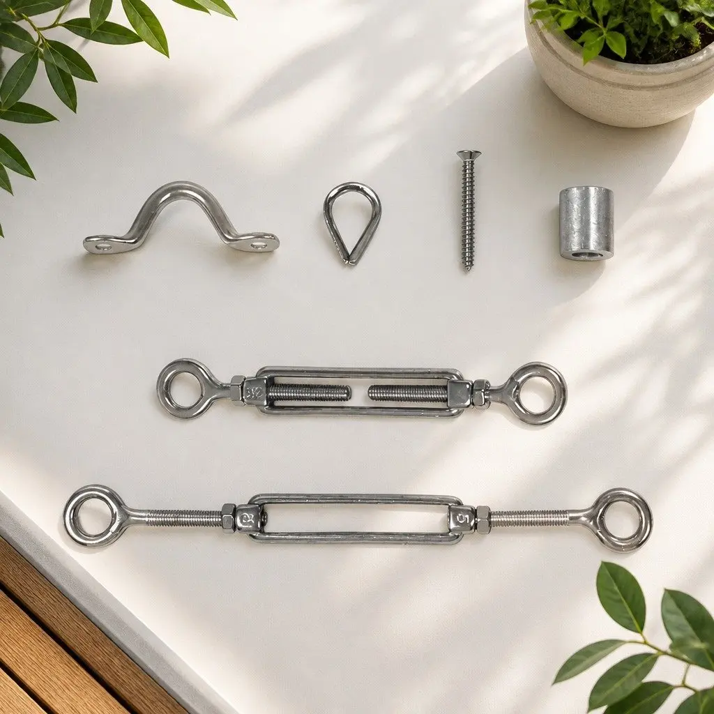 Wire Rope Kit for Balustrade Installation 3.2mm Marine Grade Stainless Steel Silver