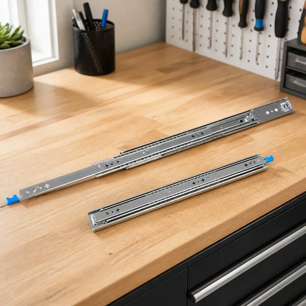 Locking Drawer Slides 559MM 150KG Capacity