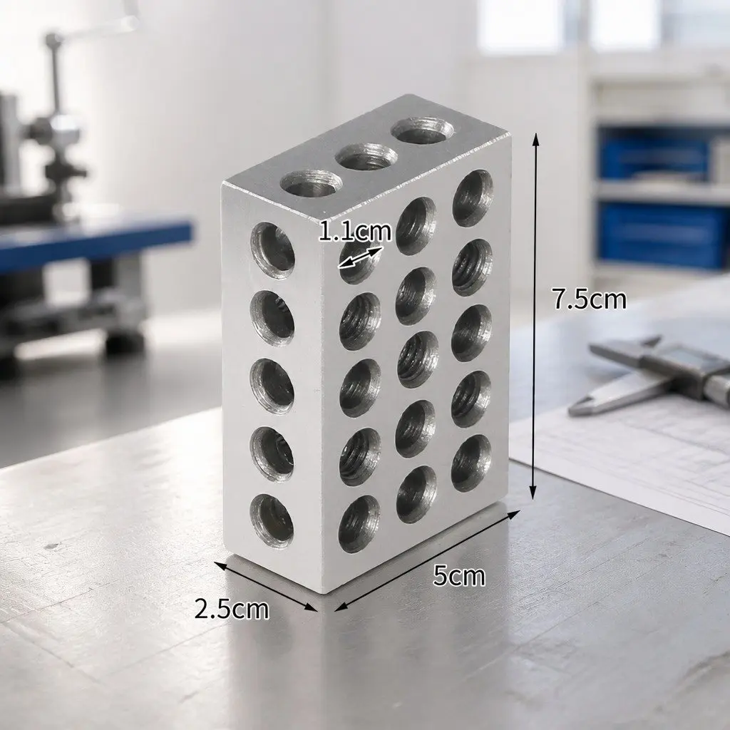 Gage Block 1-2-3 Blocks Precision Tool for Setup Layout Inspection Silver 1 x 2 x 3 Inch