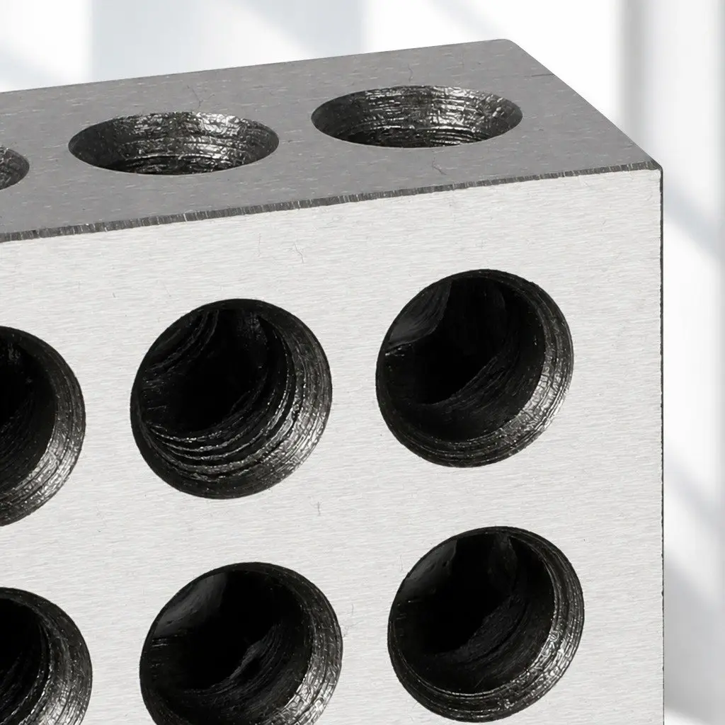Gage Block 1-2-3 Blocks Precision Tool for Setup Layout Inspection Silver 1 x 2 x 3 Inch
