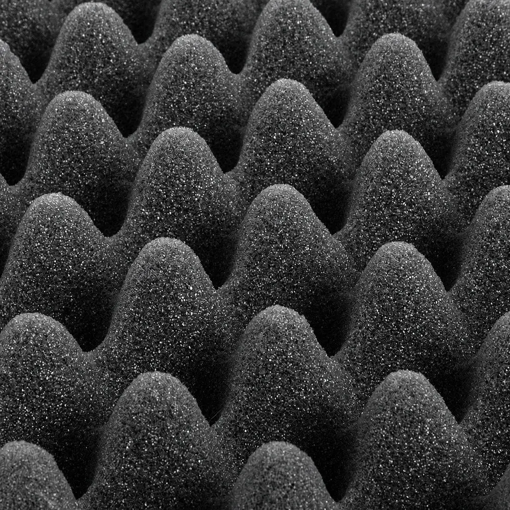 Acoustic Foam Wall Panels Sound Absorption 50x50x5cm Black 14 Piece