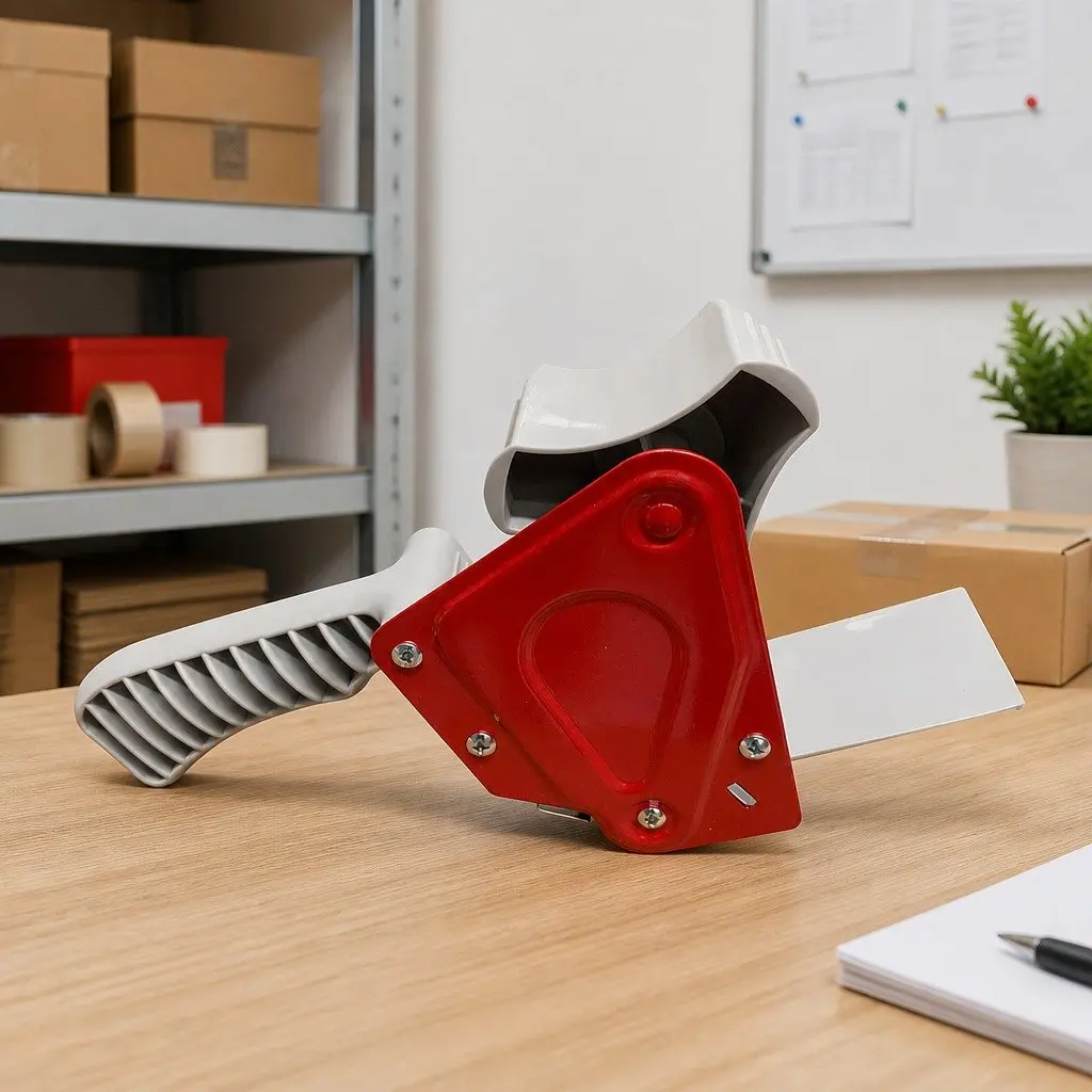 Packaging Tape Dispenser Gun Handheld Sealing Tool 50mm Red White