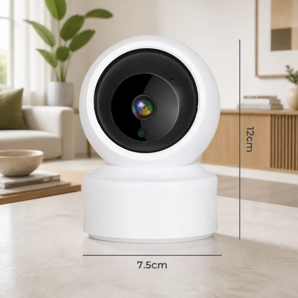 Wireless Security Camera Indoor 1080P HD Night Vision Pan Tilt Zoom White