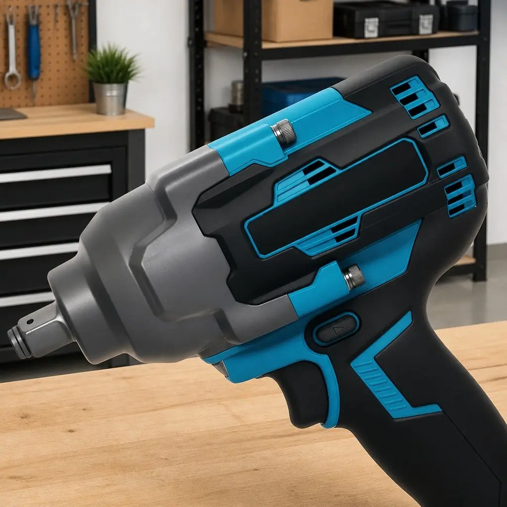 Cordless Impact Wrench 21V 1200Nm Torque 3-Speed Brushless Motor 4.0Ah Battery
